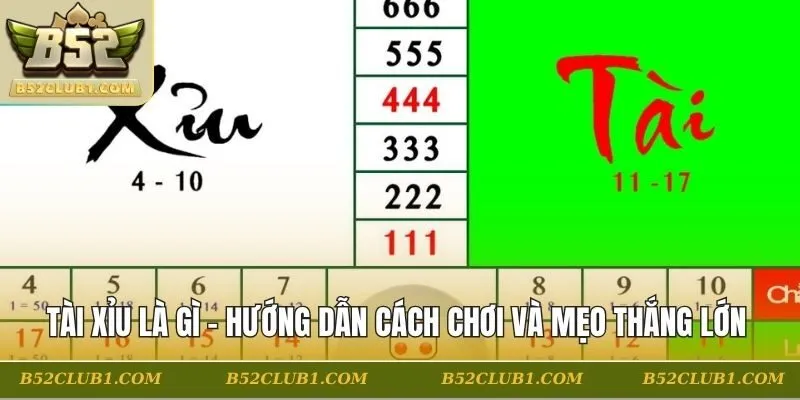 Tài Xỉu Là Gì - Hướng Dẫn Cách Chơi Và Mẹo Thắng Lớn
